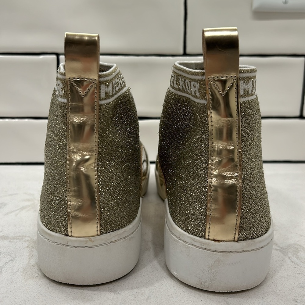 MICHAEL KORS GROVER Slip-On Sneakers Metallic Size: 7 - Picture 5 of 16